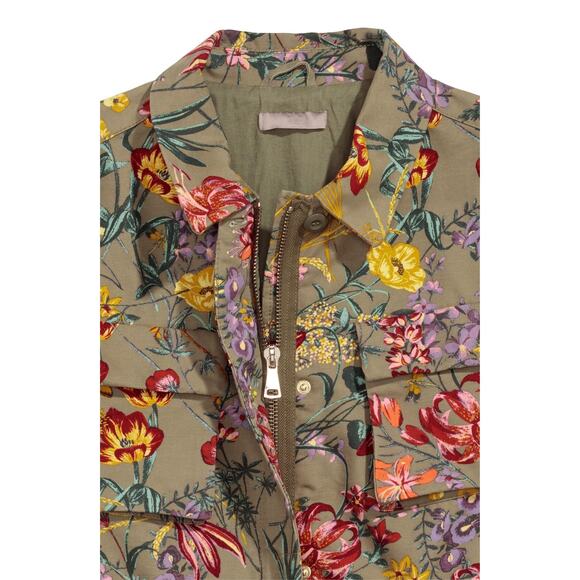 H&M+ PATTERNED UTILITY JACKET Size US 10/ EURO 40 - Picture 2 of 3